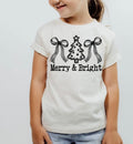 Girls Merry & Bright Bows Tee