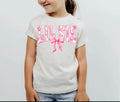Girl’s LIL SIS Pink Bow Tee