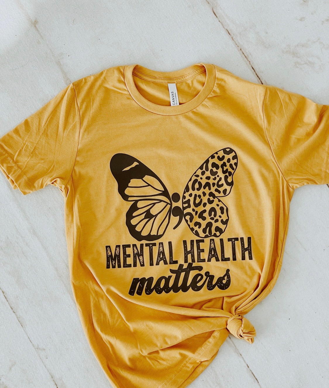 Mental Health Matters With Butterfly Tee