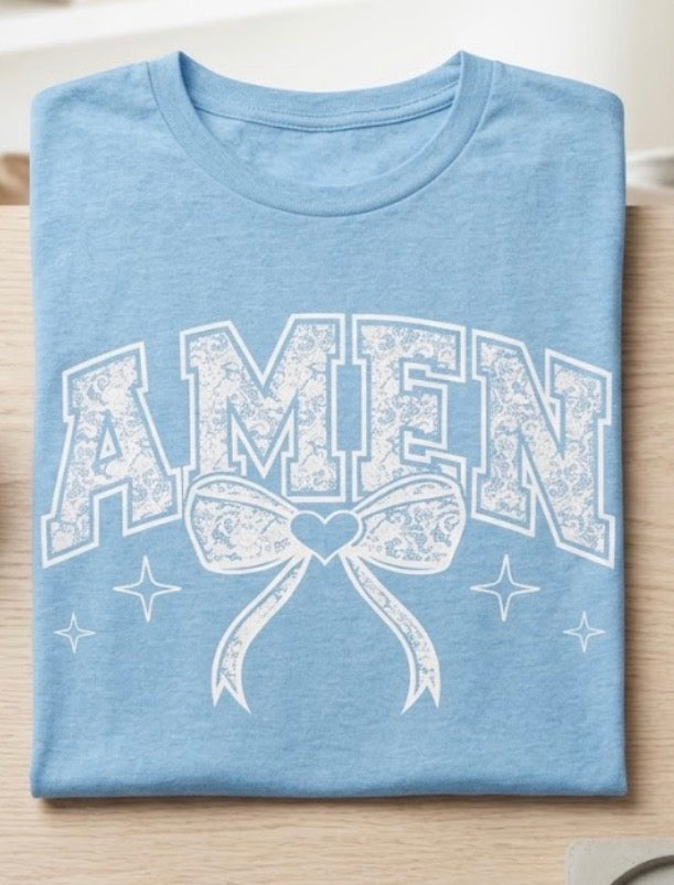 Amen In White Tee