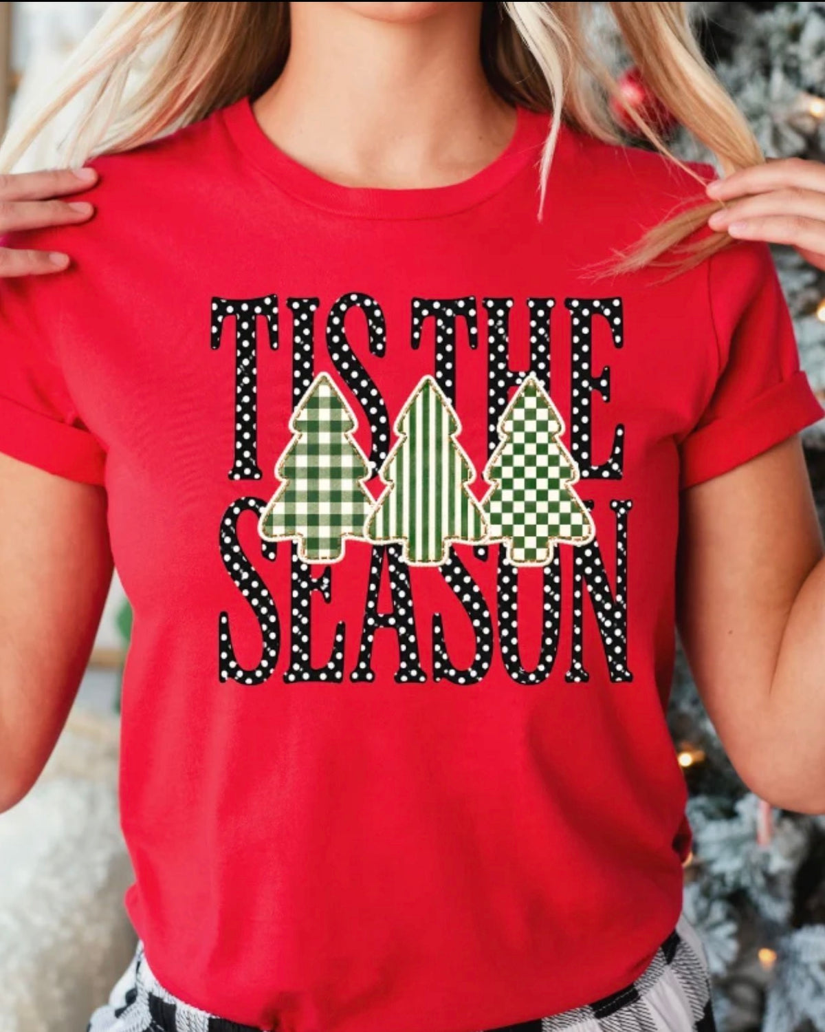 Tis The Season Christmas Tree Tee