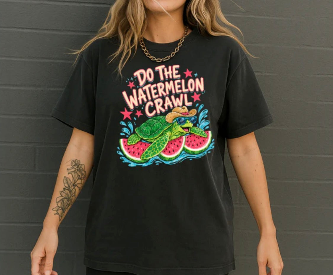 Watermelon Crawl Turtle Tee