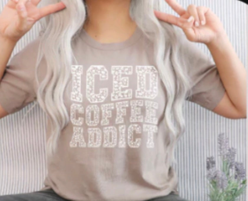 Iced Coffee Addict Tee