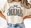 Mama Checkered Bow TiedTee