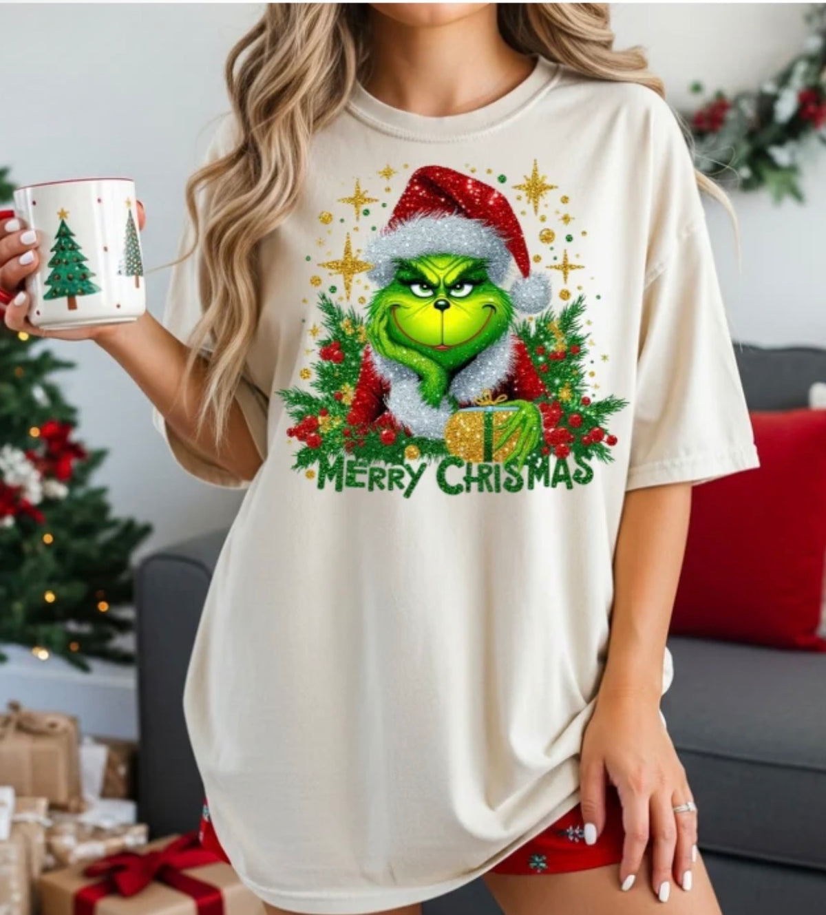 Christmas Sparkly G Tee