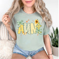 Aunt Sunflower With Bows Tee
