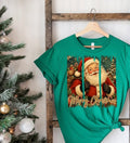 Merry Christmas Distressed Santa Tee