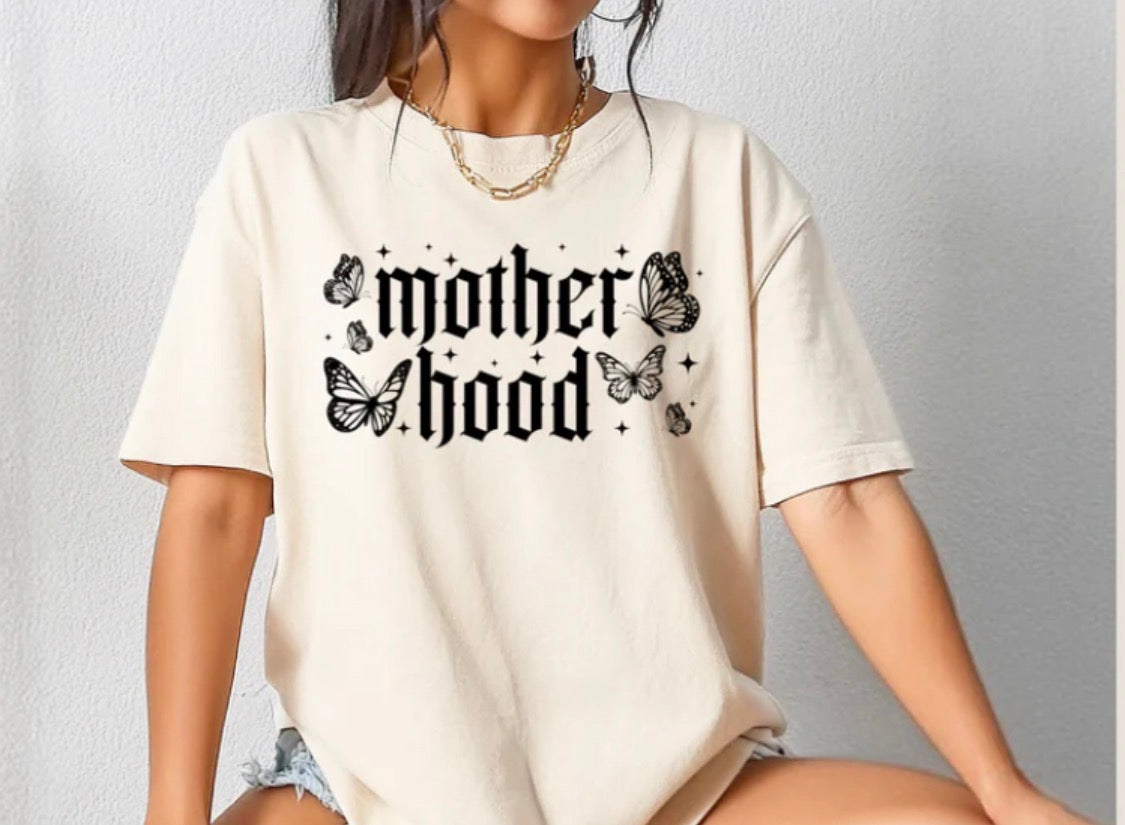 Motherhood Butterflies Tee