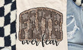 Faith Over Fear Star Cheetah Tee