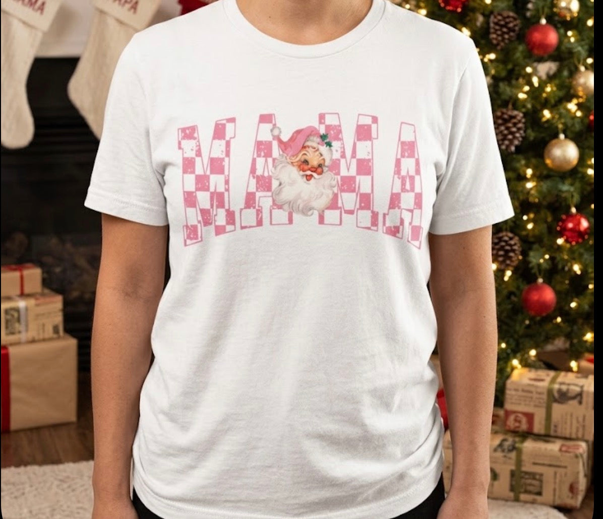 Pink Mama Christmas Tee
