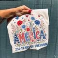 America Flowers Tee