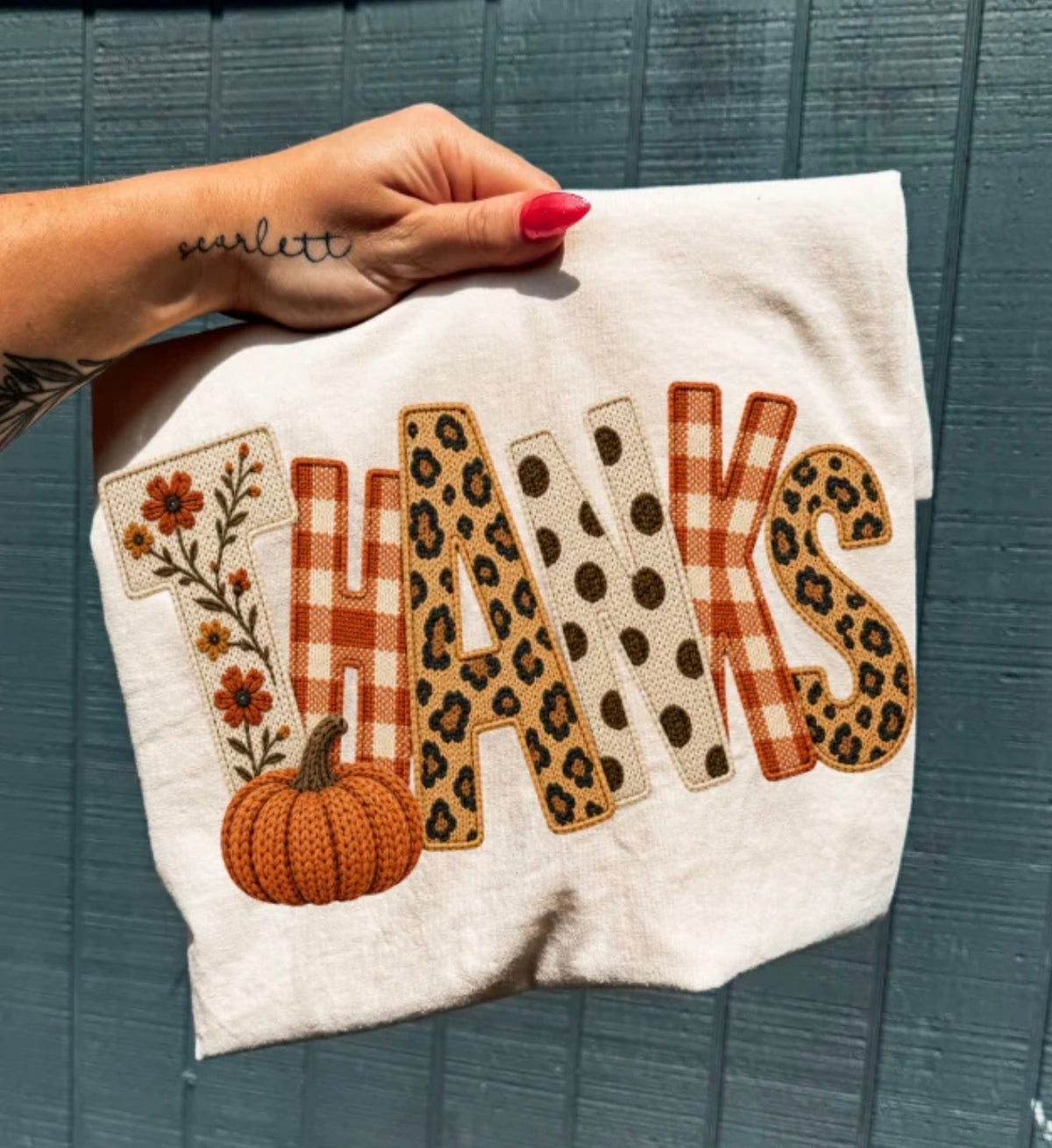 Fall Thanks Yarn Tee