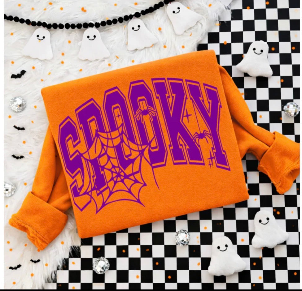 Purple Spooky Web Tee