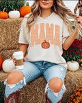 Fall Checkered Mama Pumpkin Tee