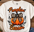 Pumpkin Season Hearts & Bow Tee