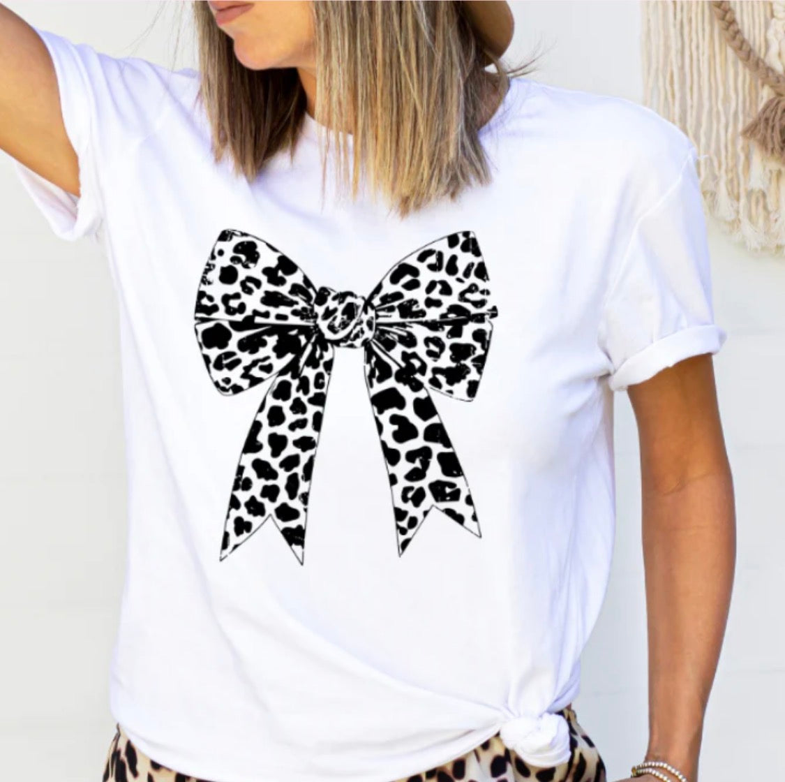 Leopard Bow Tee
