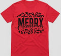 Merry Christmas Leopard Tee