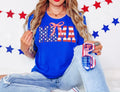 Mama Patriotic With Bow Tee