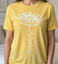 Mama Flower In White Tee